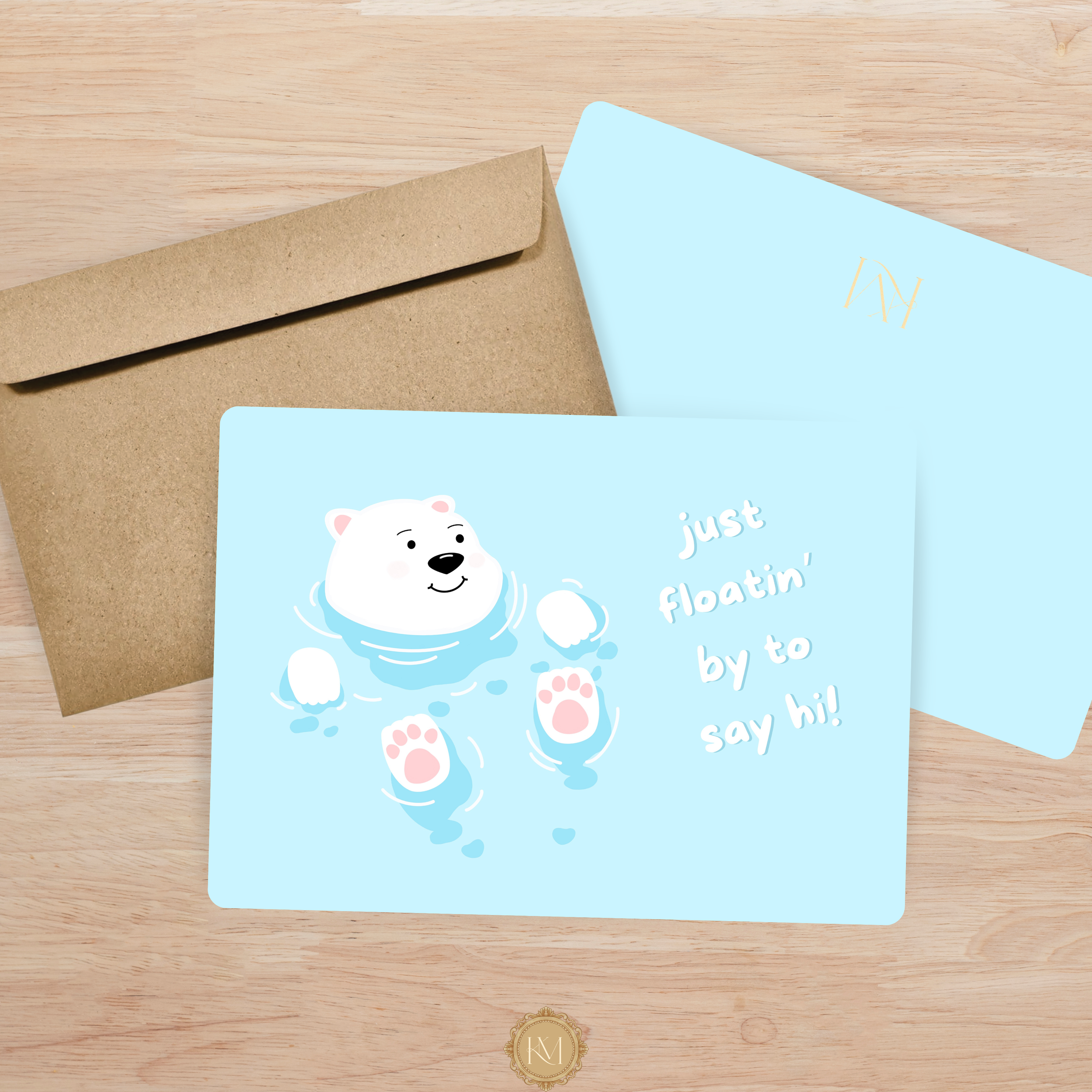 Floatin’ By Greeting Card