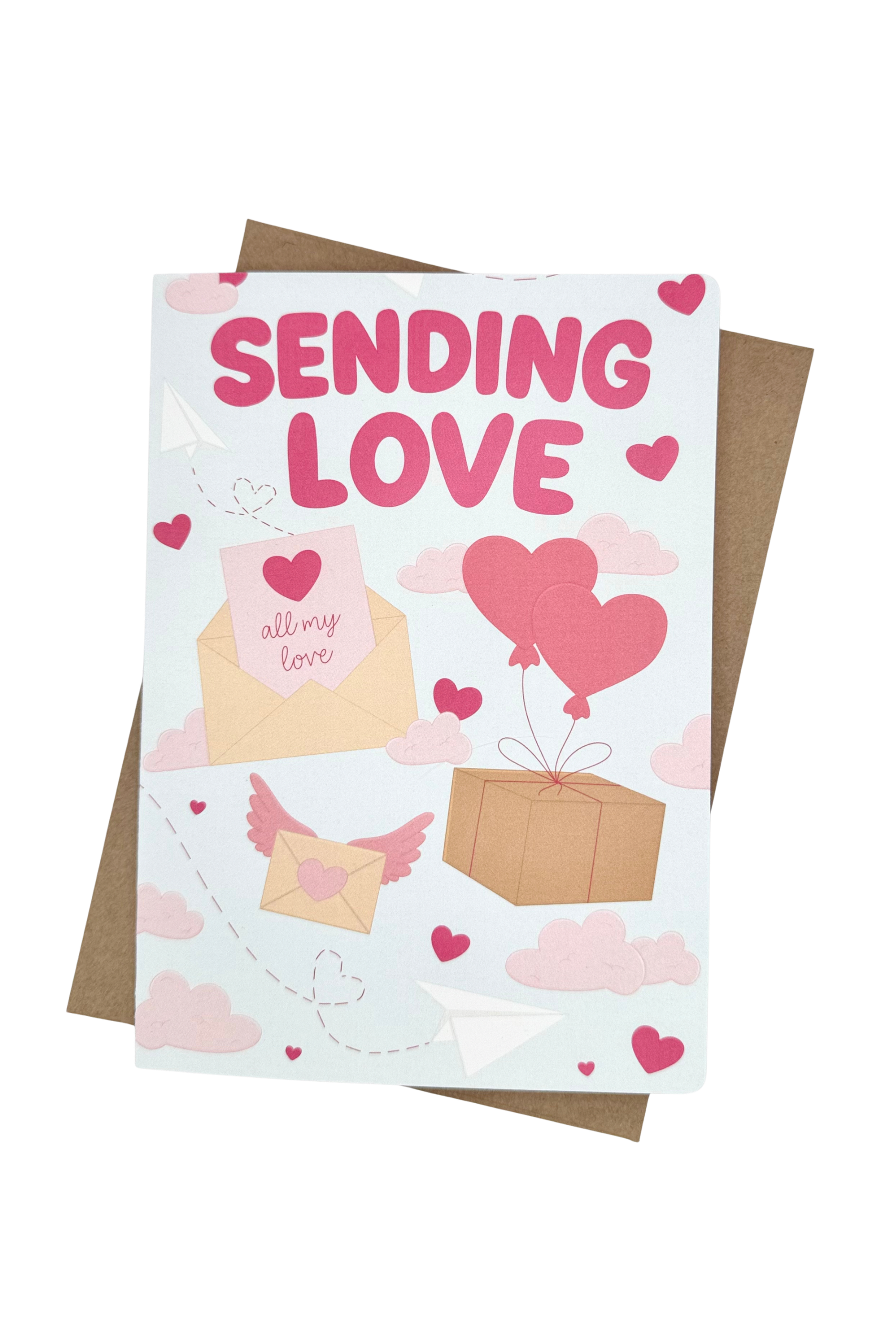 Sending Love Greeting Card