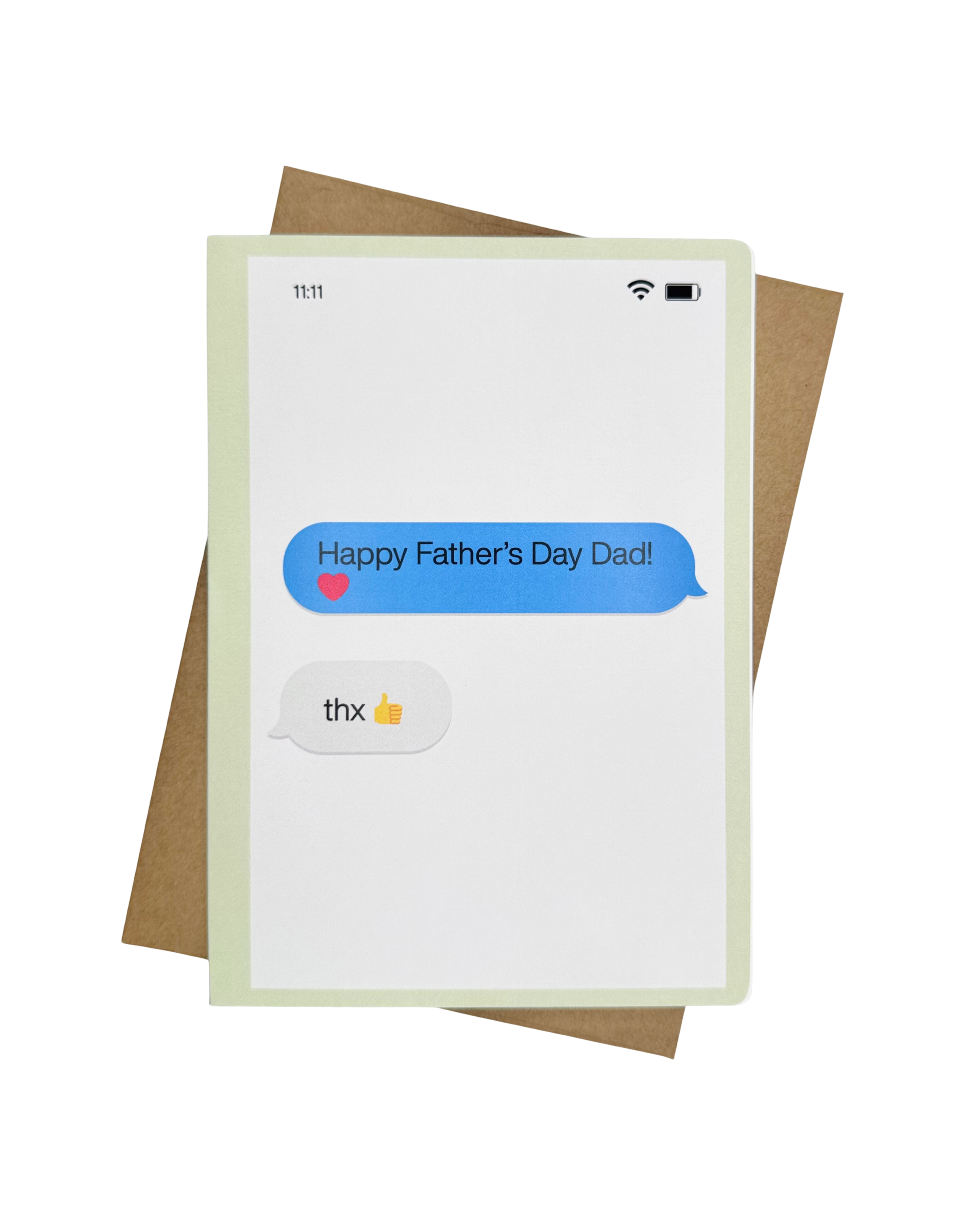 Father's Day Text Greeting Card