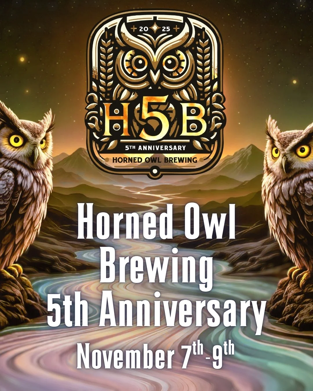 🍻🎊Next weekend, November 7th through the 9th, we will be celebrating our five year anniversary! Join us for live music, great beer and good times all weekend long! 

We will be releasing our anniversary beer starting Friday the 7th. This year we ar