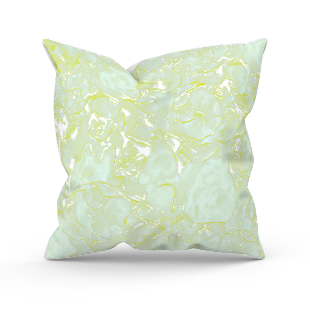 Fleur Douces in Mineral pillow
