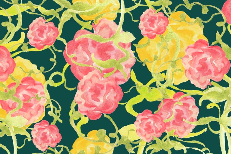 Retro Peonies in Mimosa