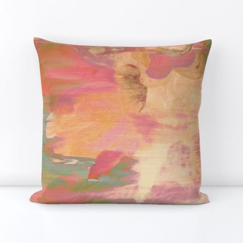 Summer Rain in Lilac pillow