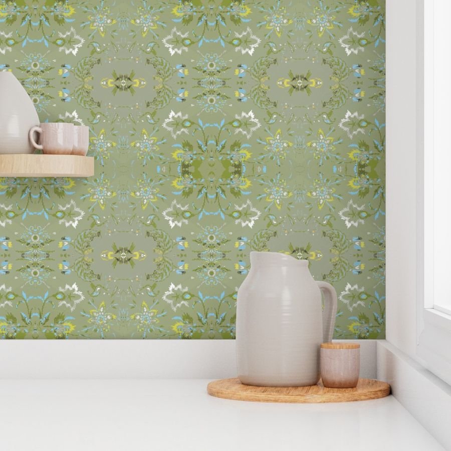 Vintage Stitch in Rock Candy wallpaper