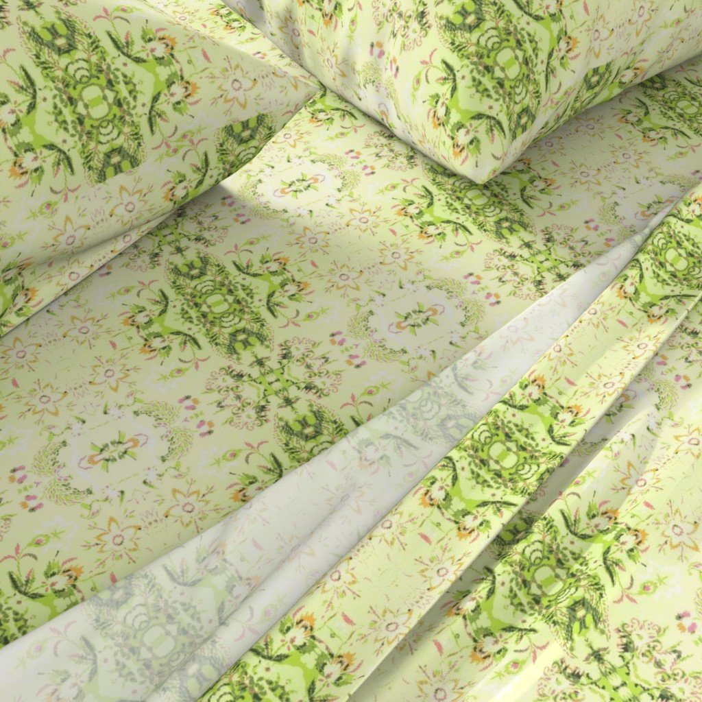 Vintage Stitch in Pistachio bedding