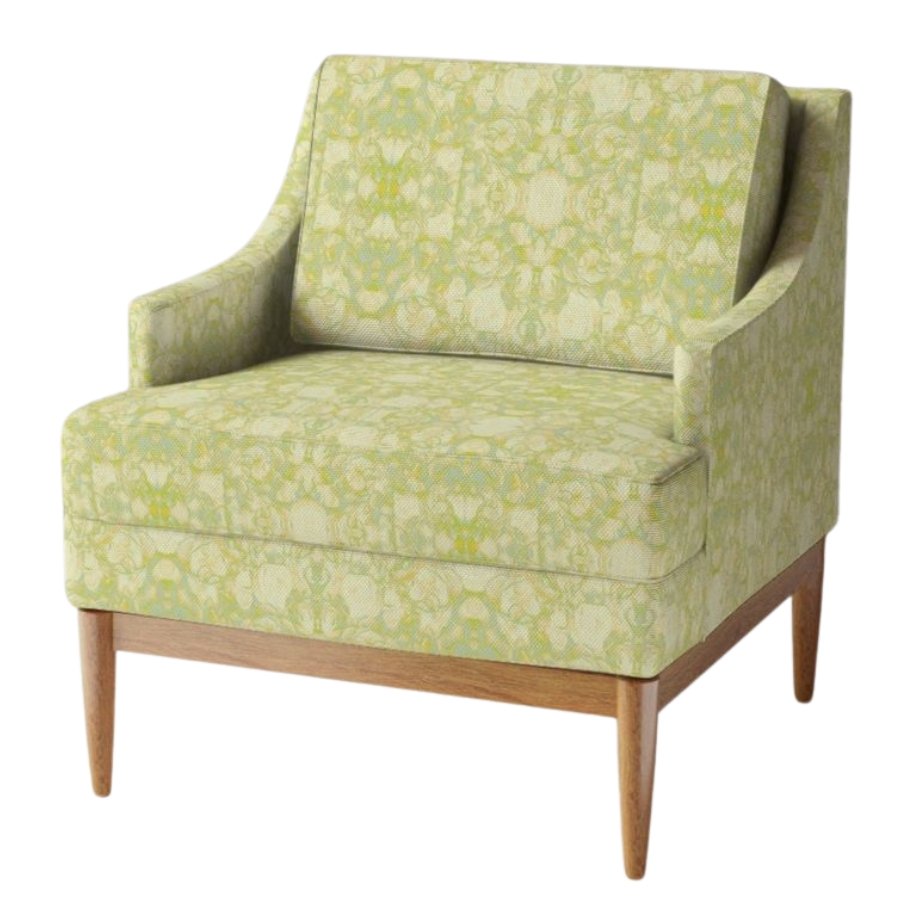 Fleur Douces in Kiwi upholstery