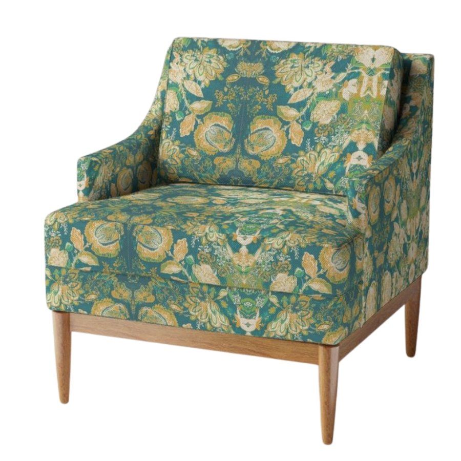Protea in Sapphire upholstery