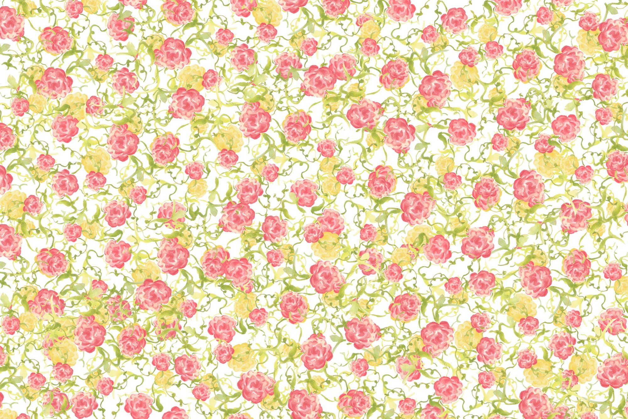 Peonies Vintage in Raspberry