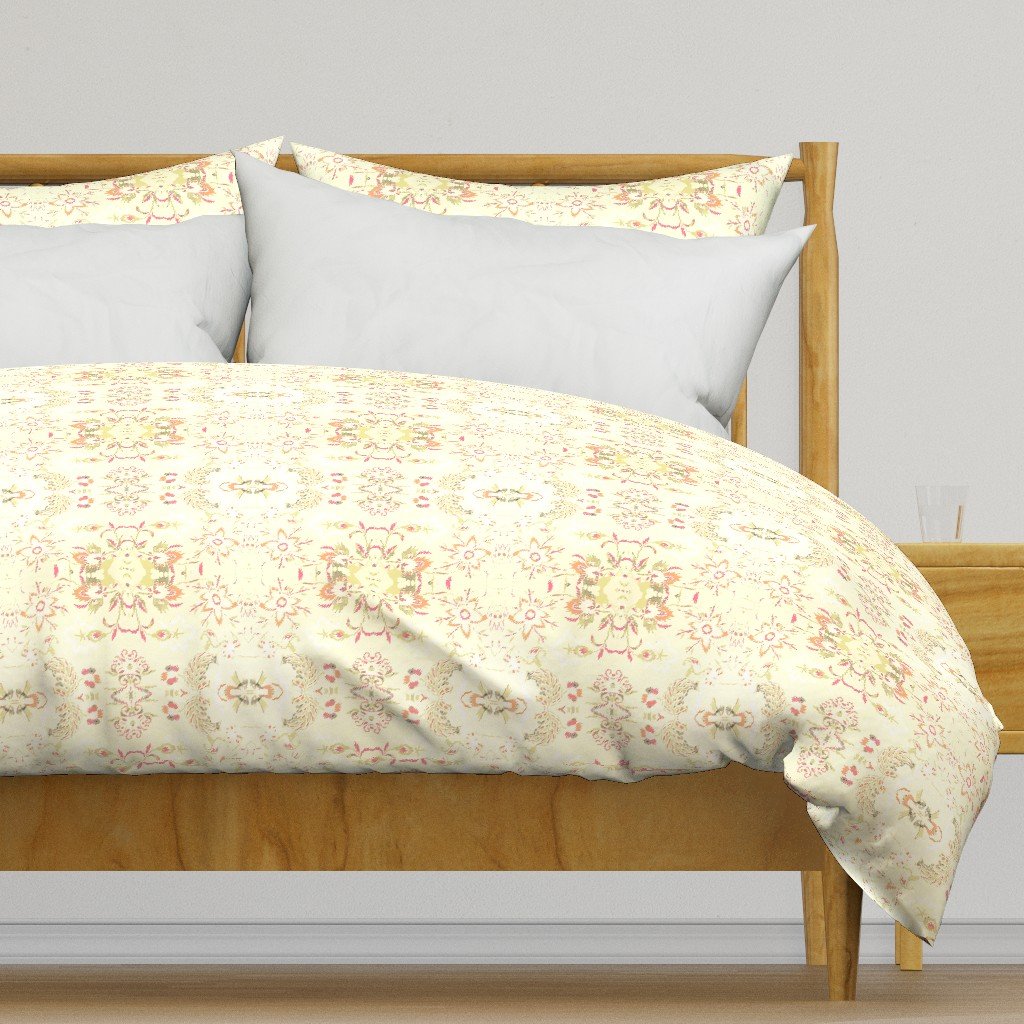 Vintage Stitch in Macaron bedding