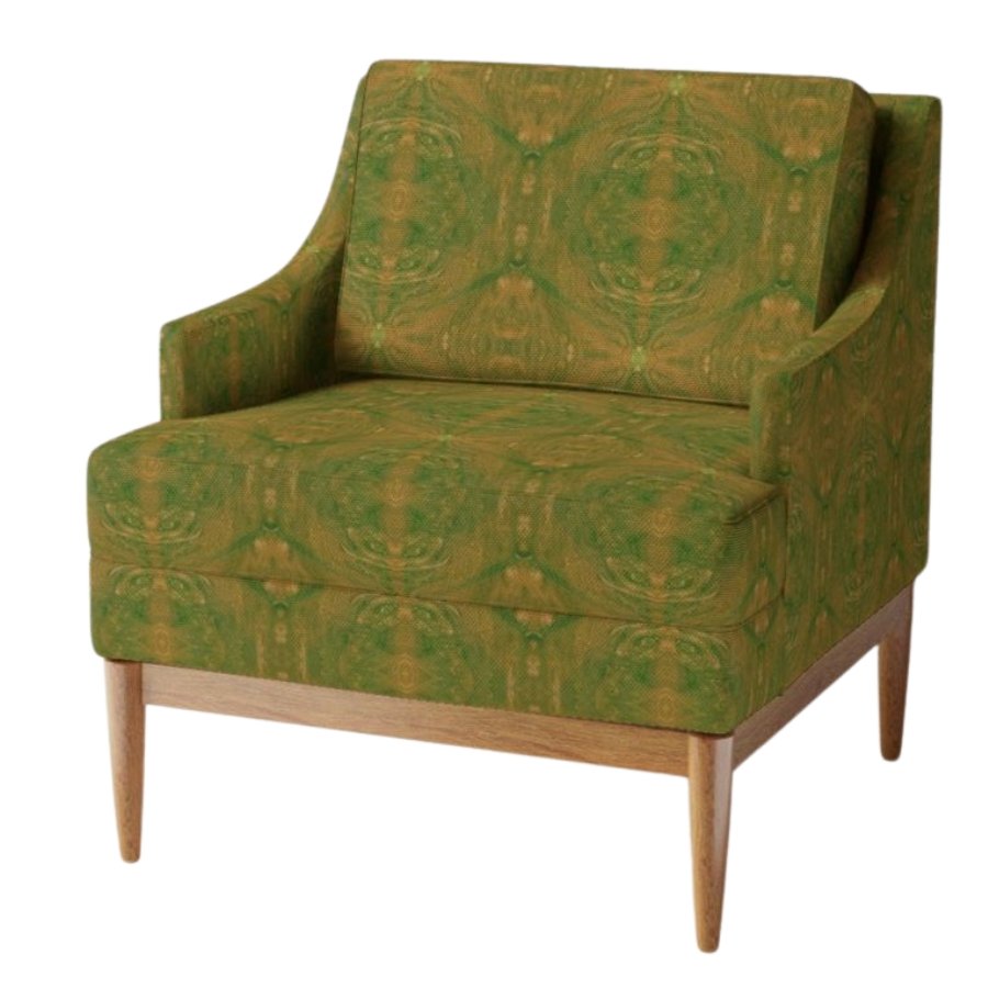 Prism in Beetle velvet upholstery