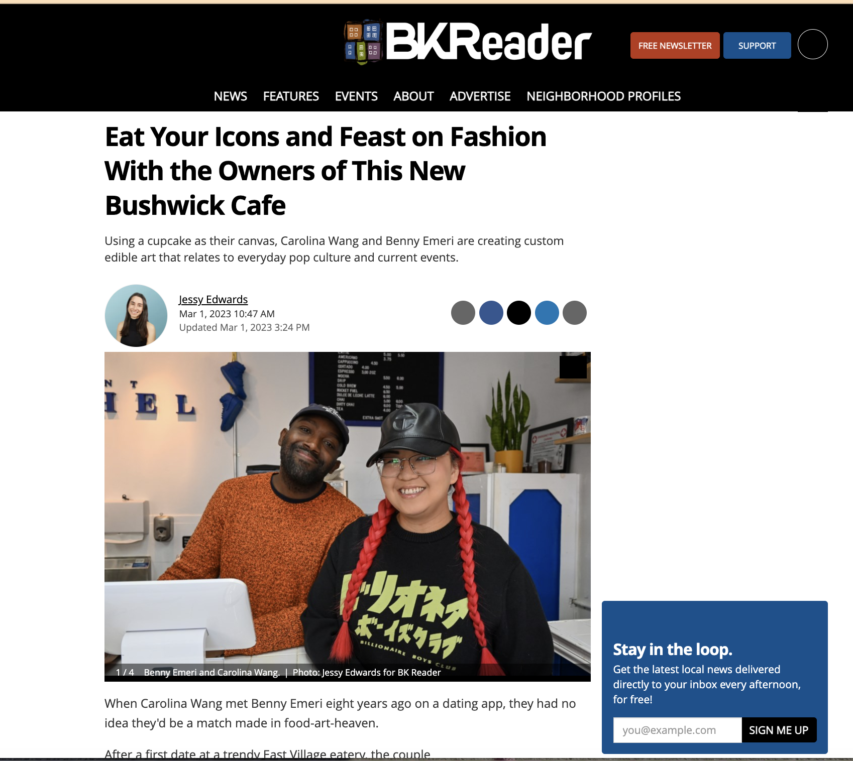 Saint Michel Cafe on BKReader: Eat Your Icons and Feast on Fashion with the Owners of this new Bushwick