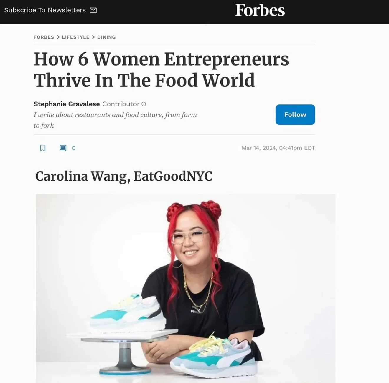 Eatgoodnyc on Forbes: How 6 Women Entrepreneurs Thrive In The Food World