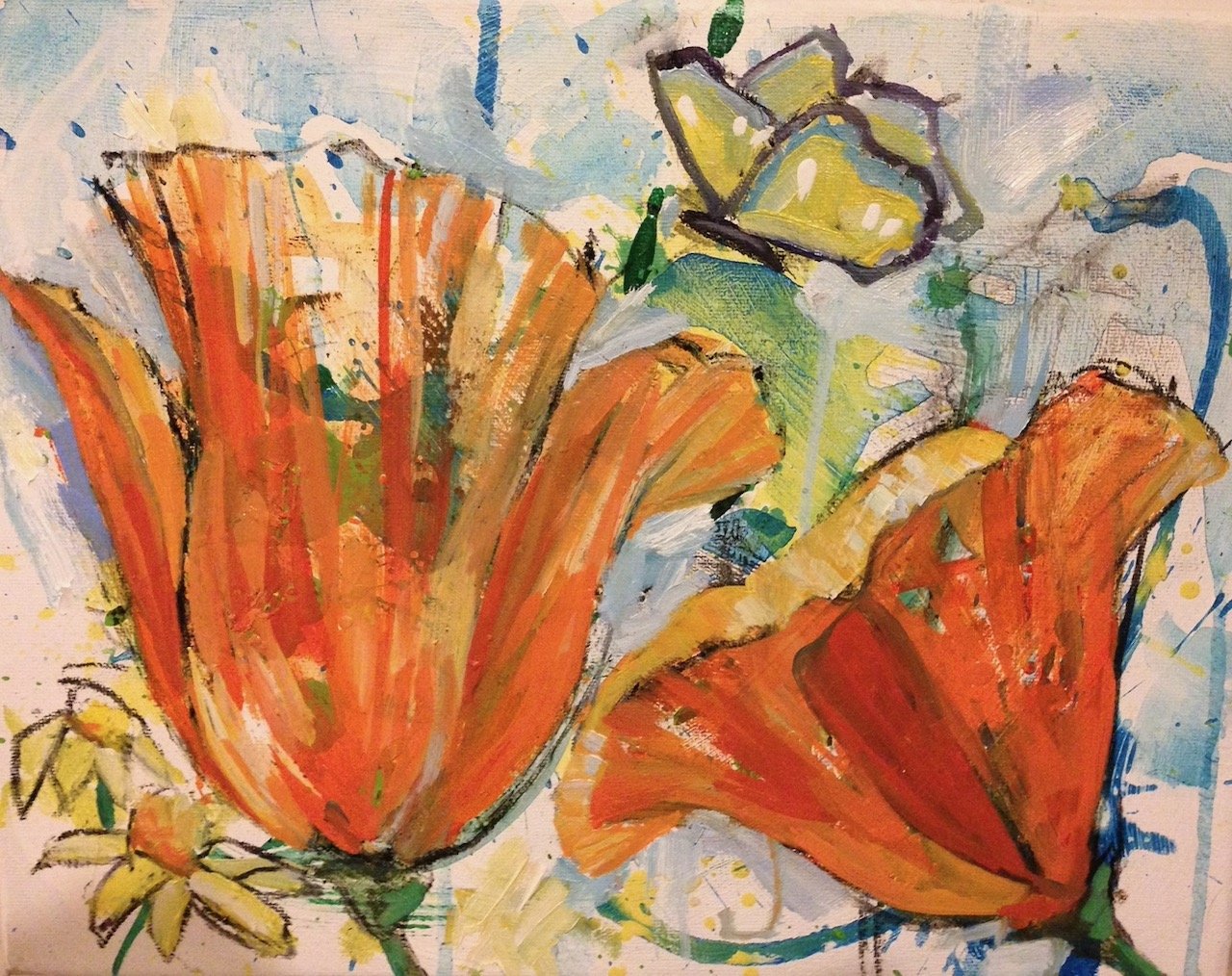 Orange Poppies