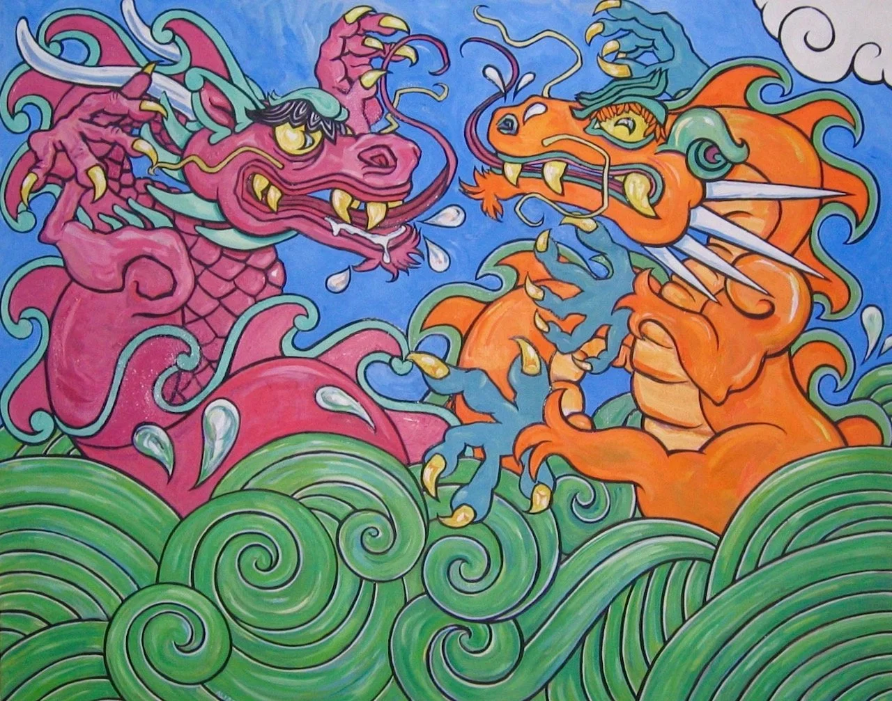 Fighting Water Dragons