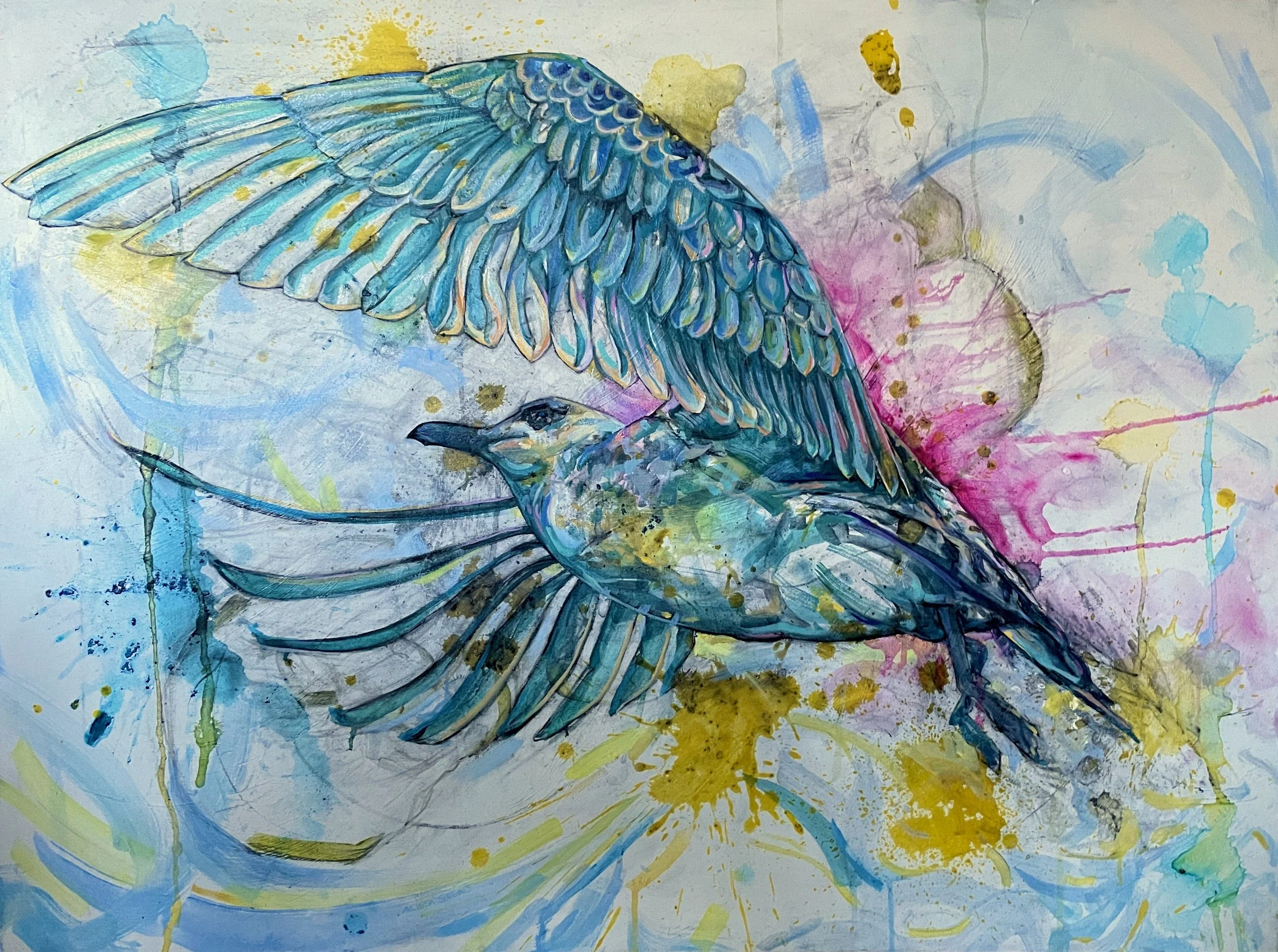 Flying Gull