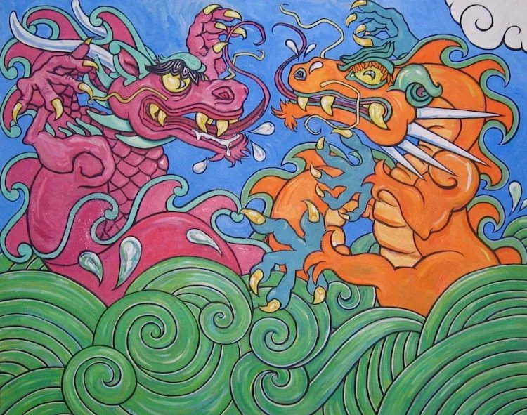 Fighting Water Dragons