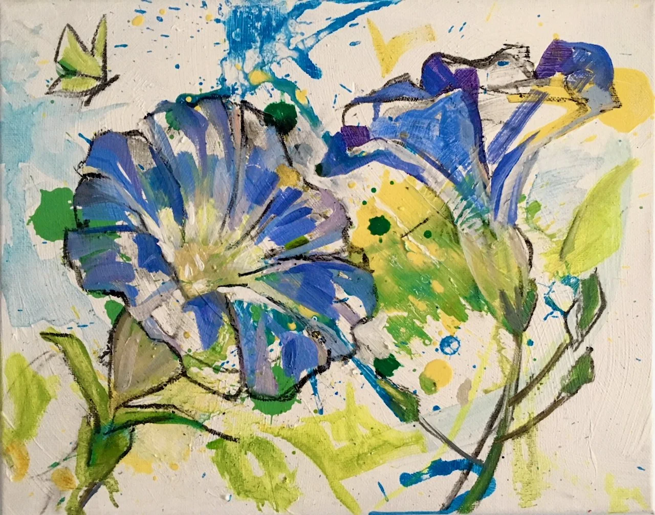 Purple Pansies