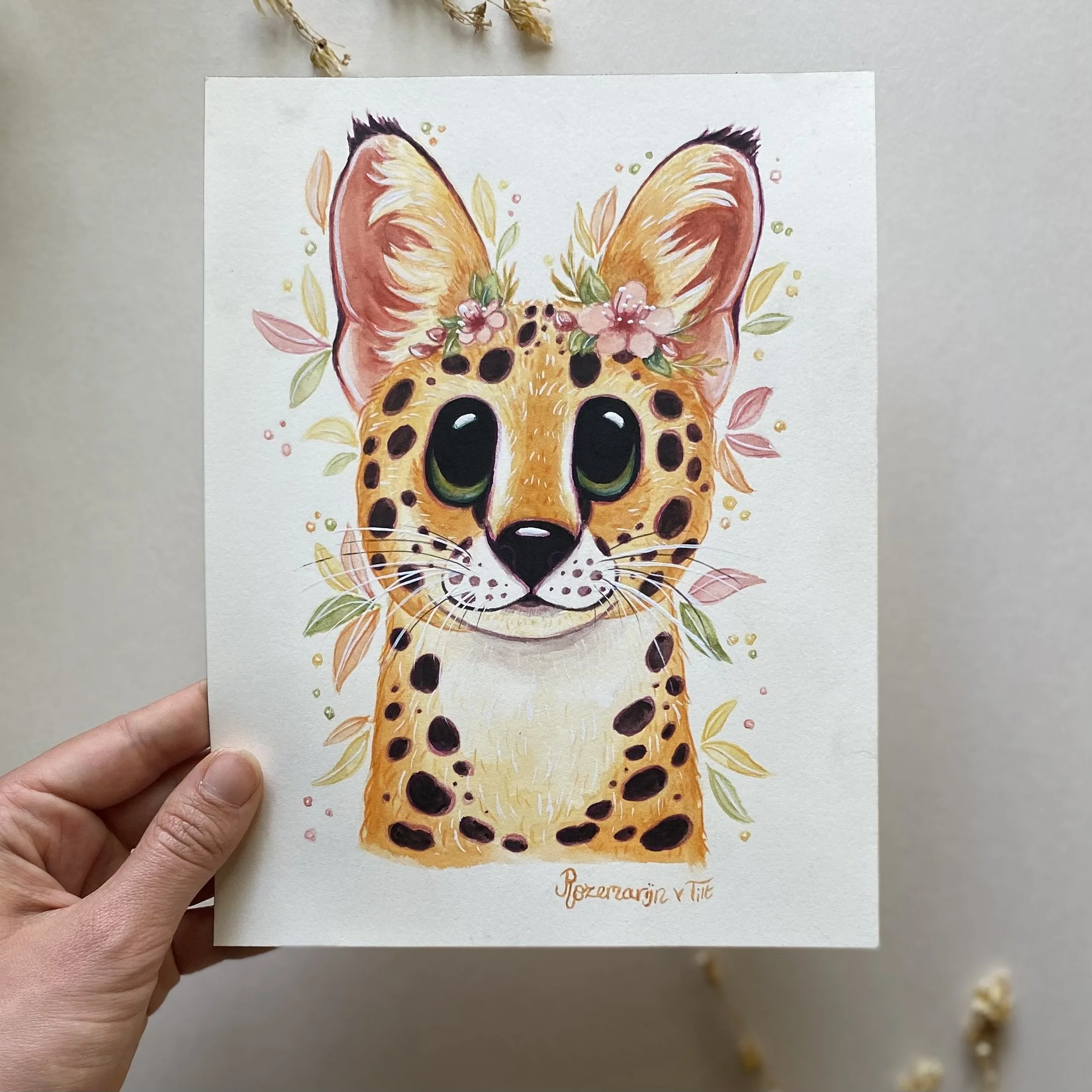 Serval original art