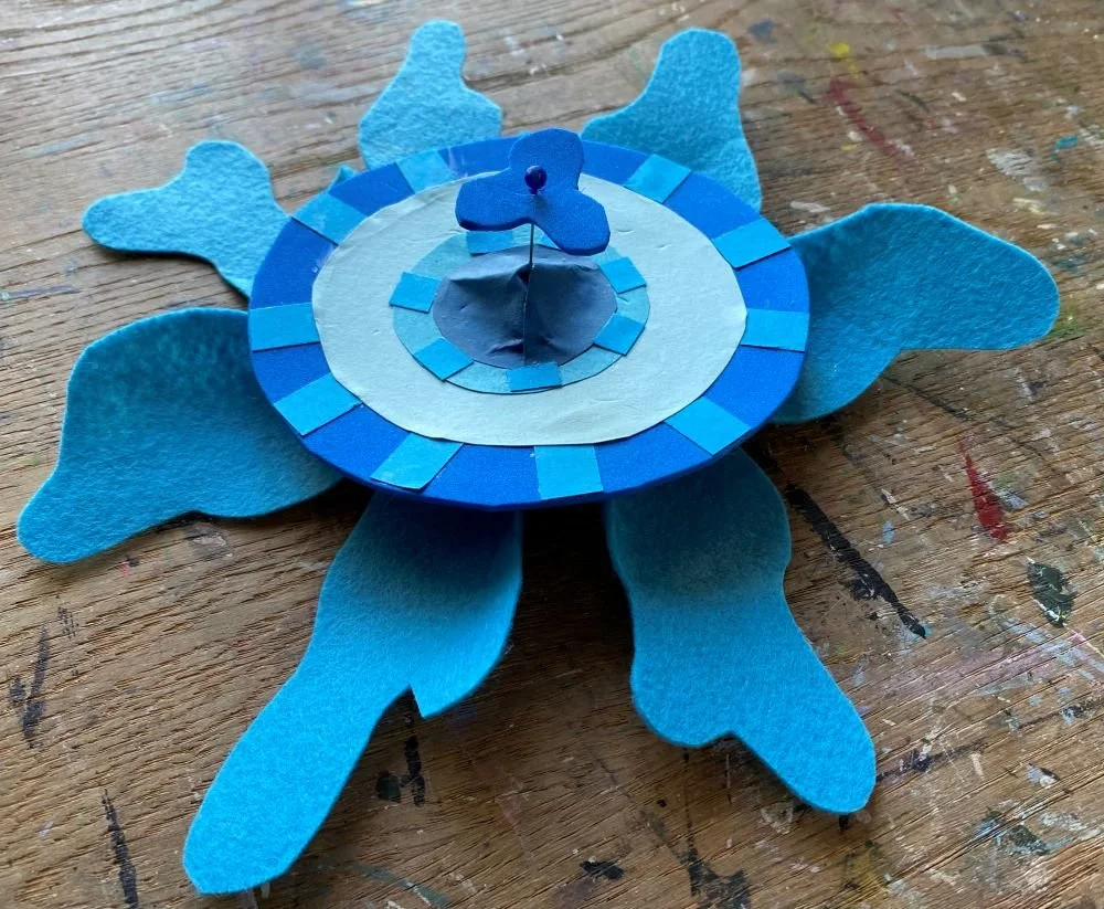 Foam, felt and paper