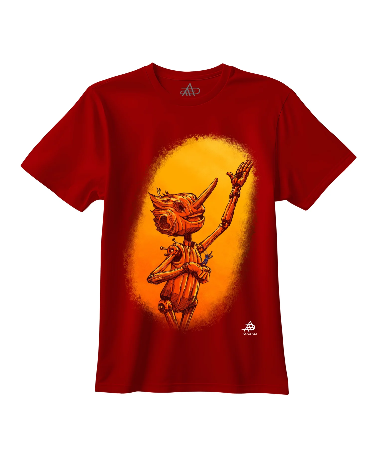 Pinocchio Red T-shirt inspired by Guillermo del Toro Film — ANDRÉS 