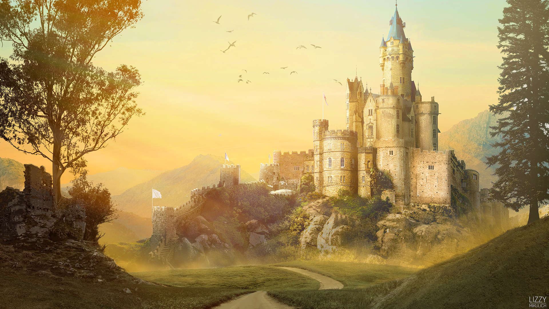 Background Design - Medieval Castle