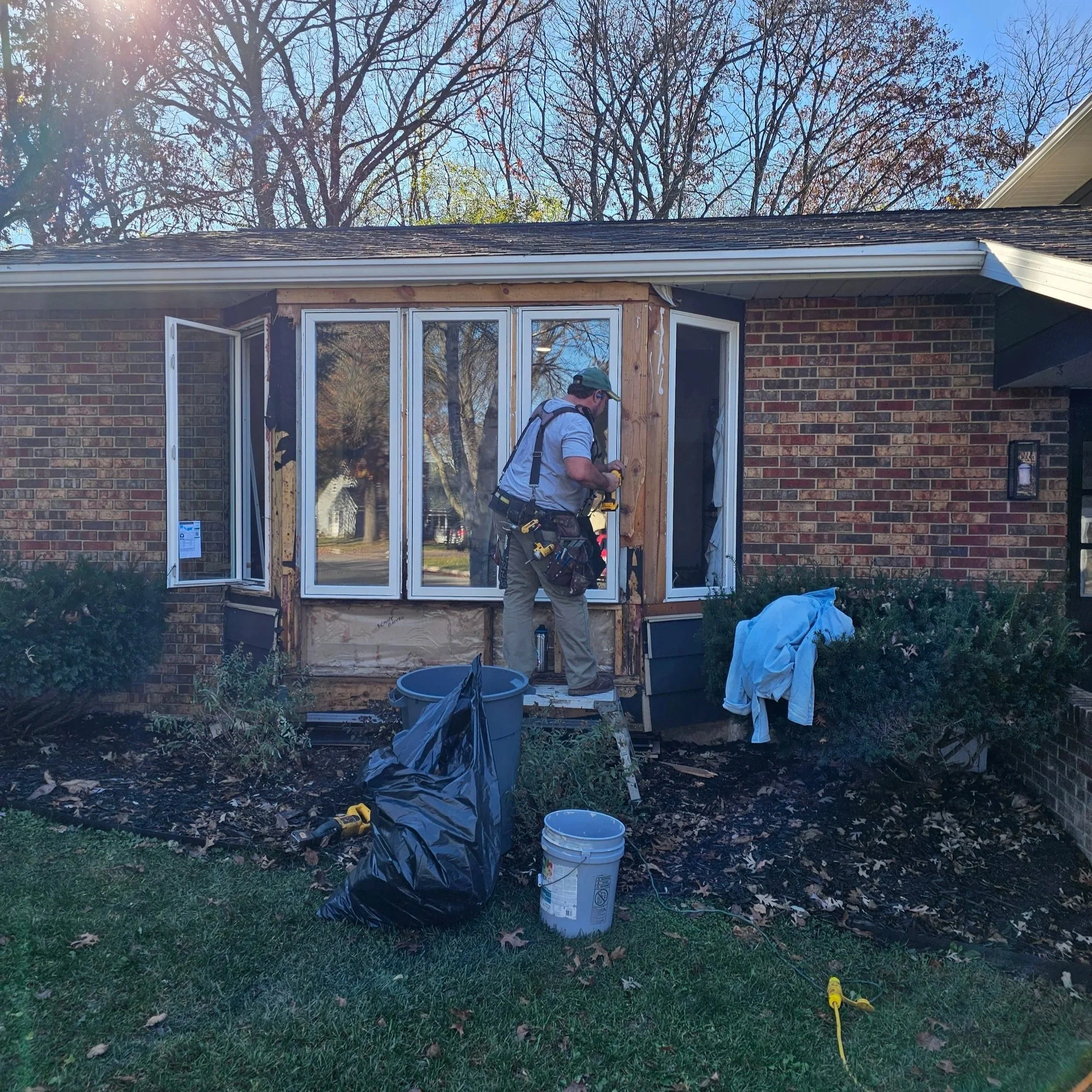 picture window installation in Madison, WI