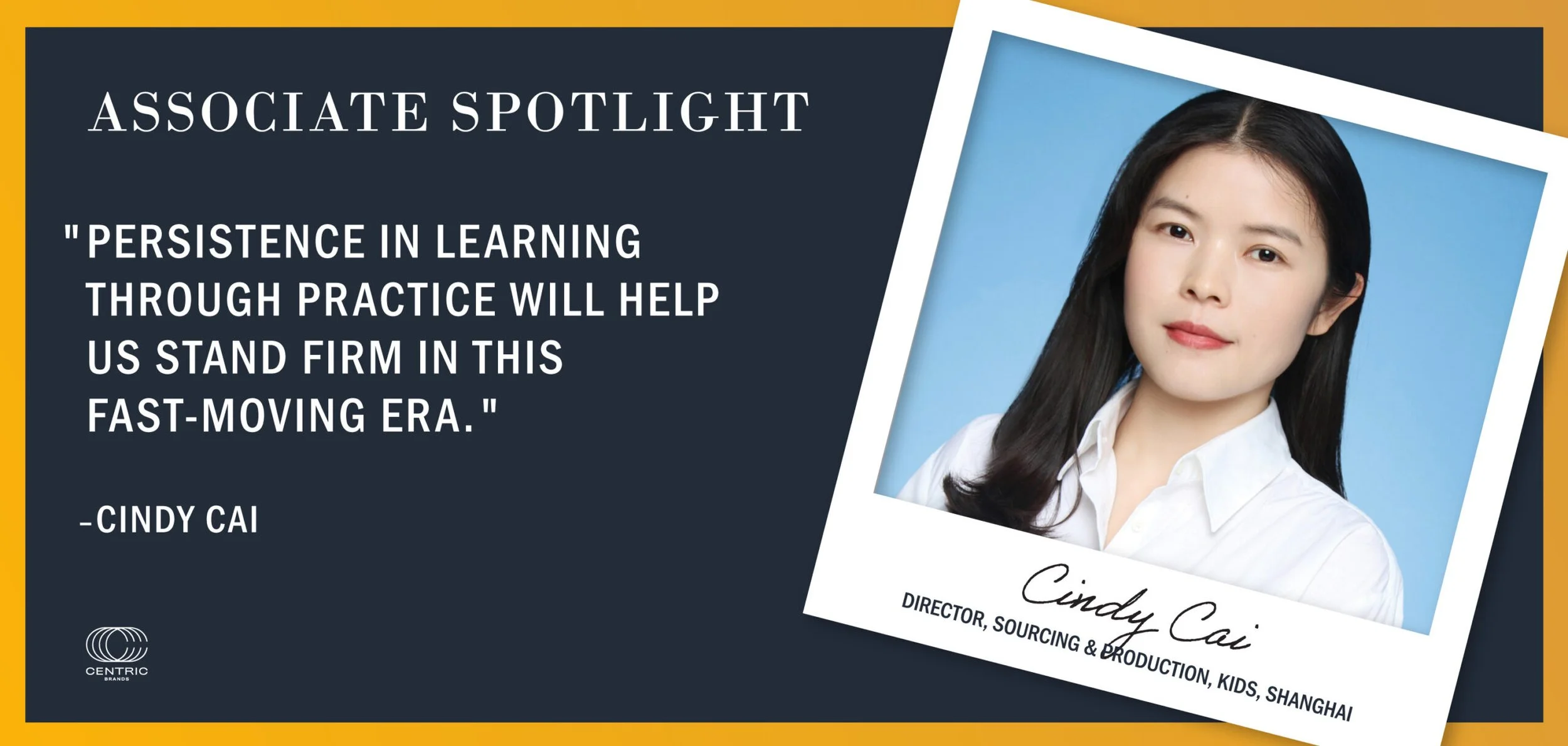 ASSOCIATE SPOTLIGHT SERIES: AN INTERVIEW WITH CINDY CAI