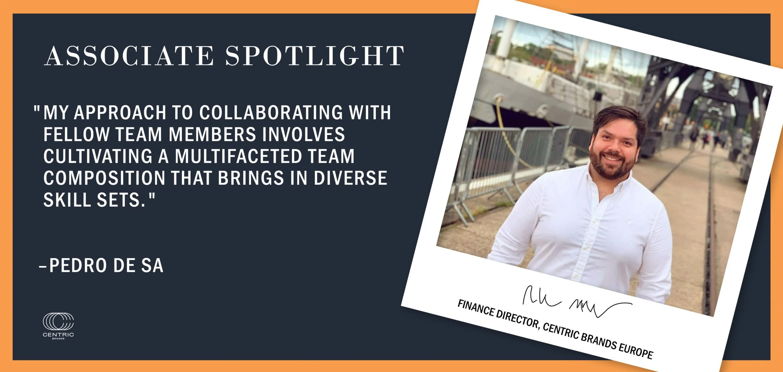 ASSOCIATE SPOTLIGHT SERIES: AN INTERVIEW WITH PEDRO DE SA