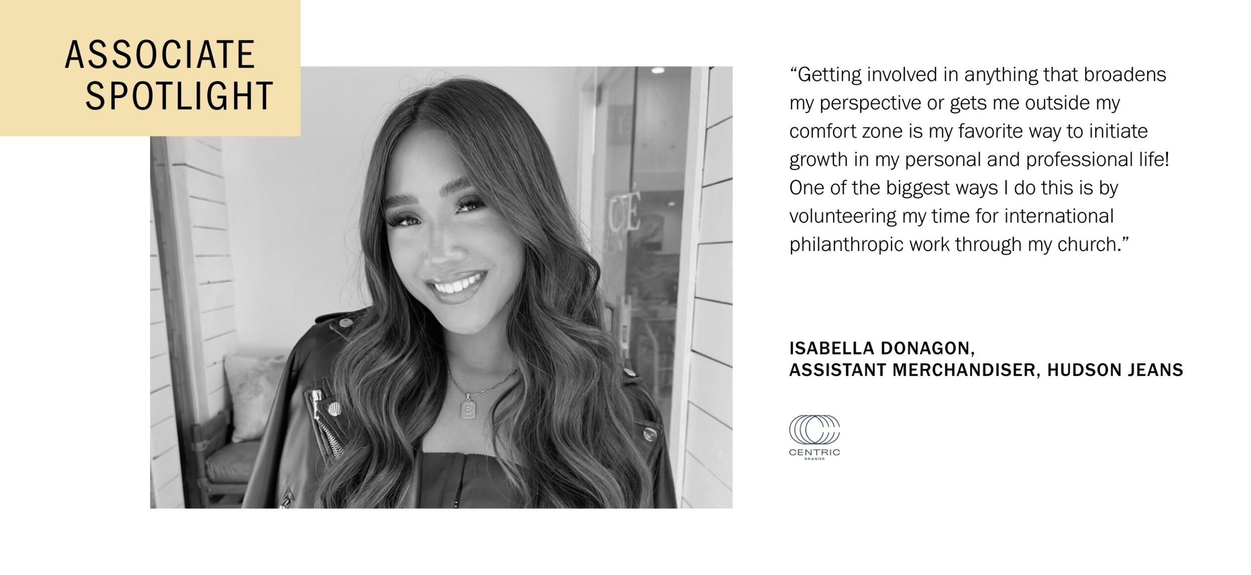 ASSOCIATE SPOTLIGHT SERIES: AN INTERVIEW WITH ISABELLA DONAGON