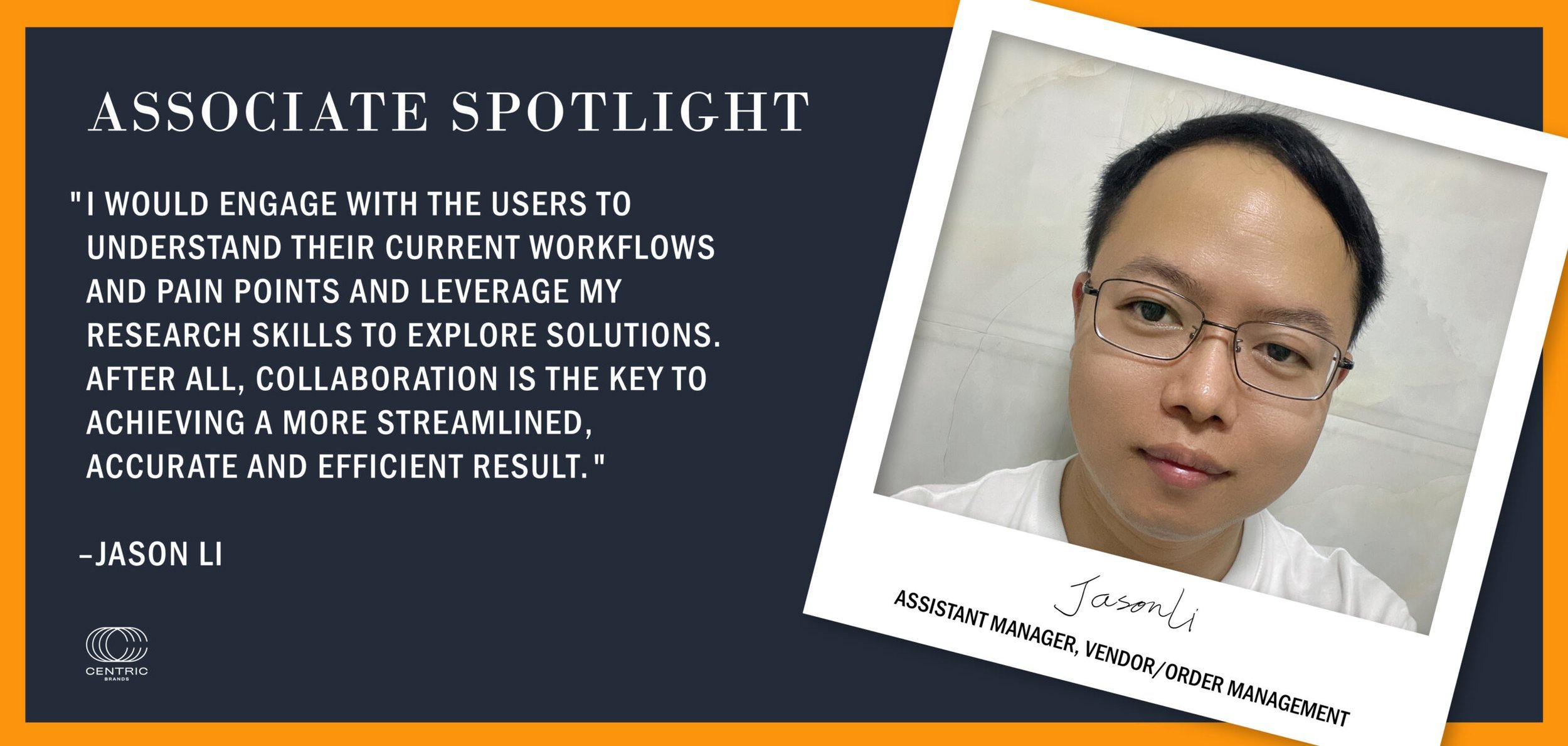 ASSOCIATE SPOTLIGHT SERIES: AN INTERVIEW WITH JASON LI