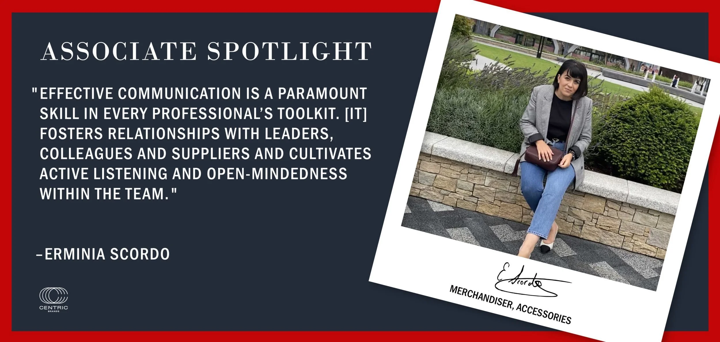 ASSOCIATE SPOTLIGHT SERIES: AN INTERVIEW WITH ERMINIA SCORDO
