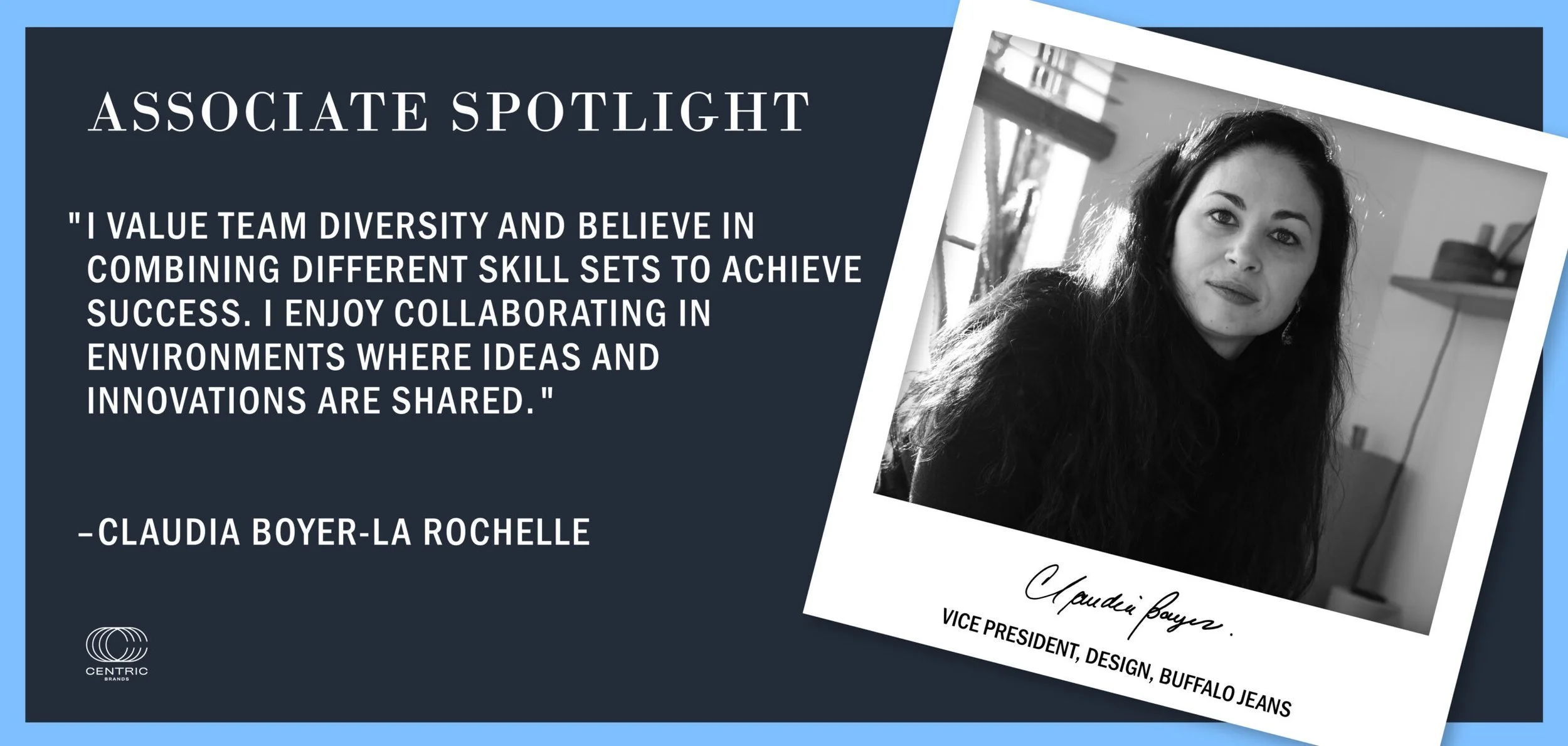 ASSOCIATE SPOTLIGHT SERIES: AN INTERVIEW WITH CLAUDIA BOYER-LA ROCHELLE