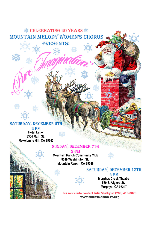 Mountain Melody Women’s Chorus presents: Pure ImaginationCelebrating 20 Years!