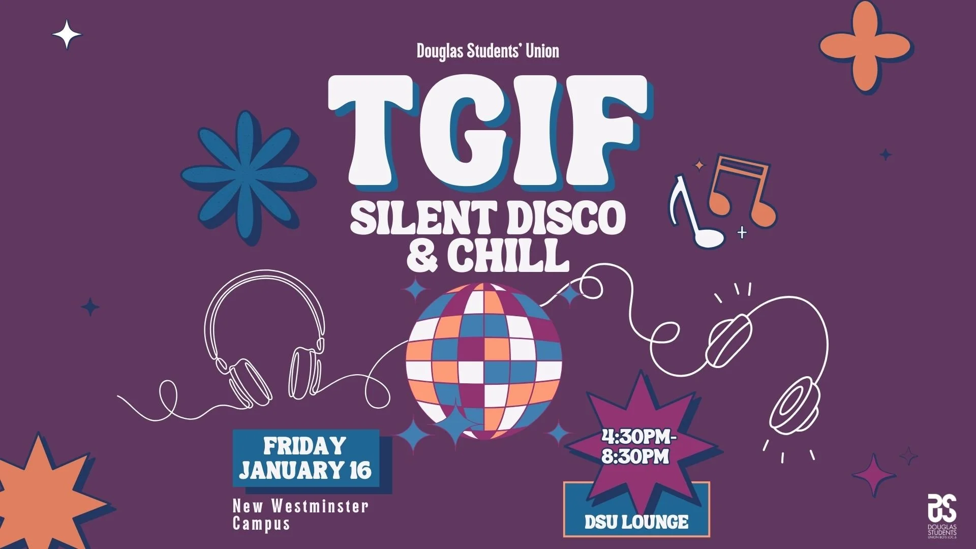 DSU TGIF Silent Disco & Chill