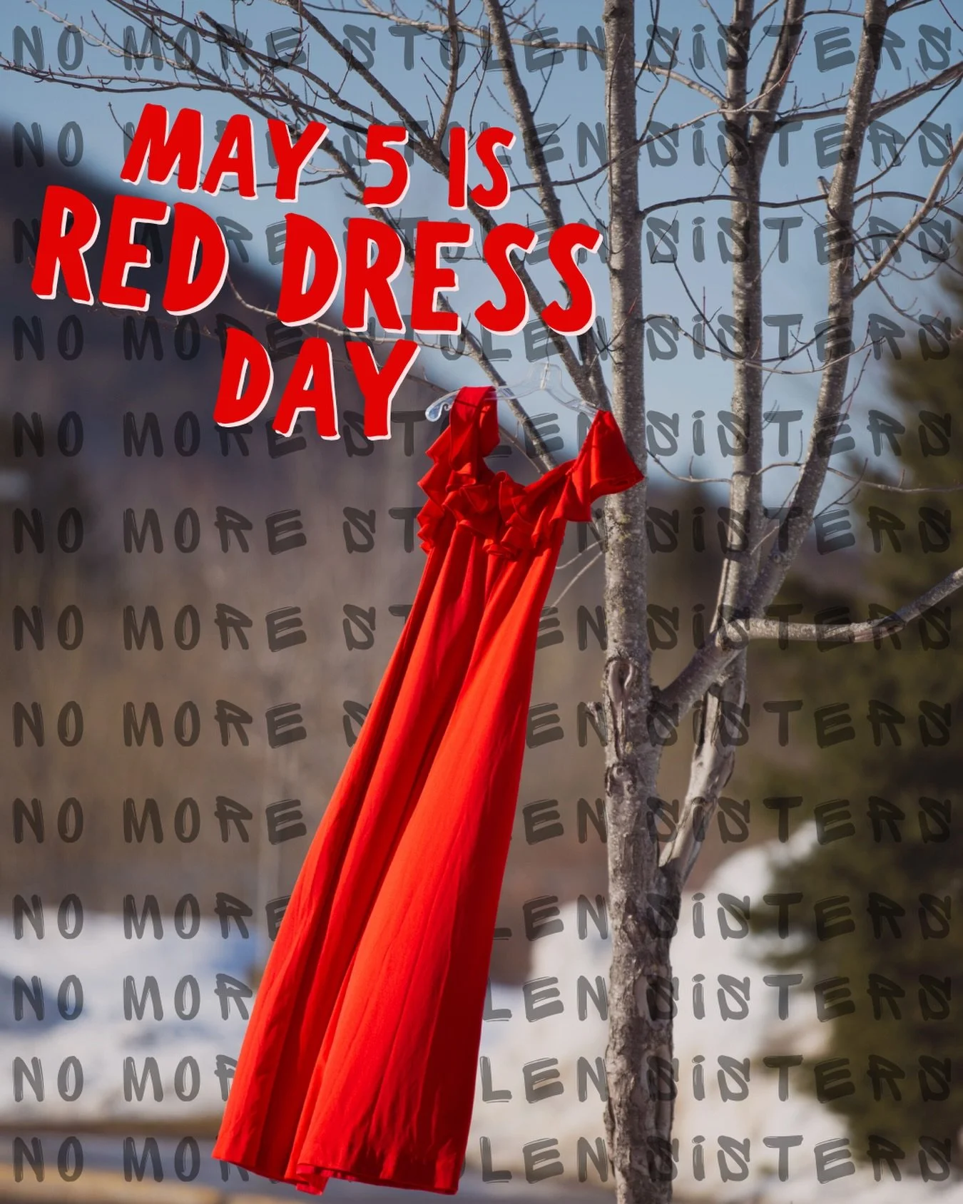 Today, May 5, is Red Dress Day &mdash; the National Day of Awareness for Missing and Murdered Indigenous Women, Girls, and Two-Spirit People (MMIWG2S)

Started in 2010 by M&eacute;tis artist Jaime Black, the REDress Project uses empty red dresses dis