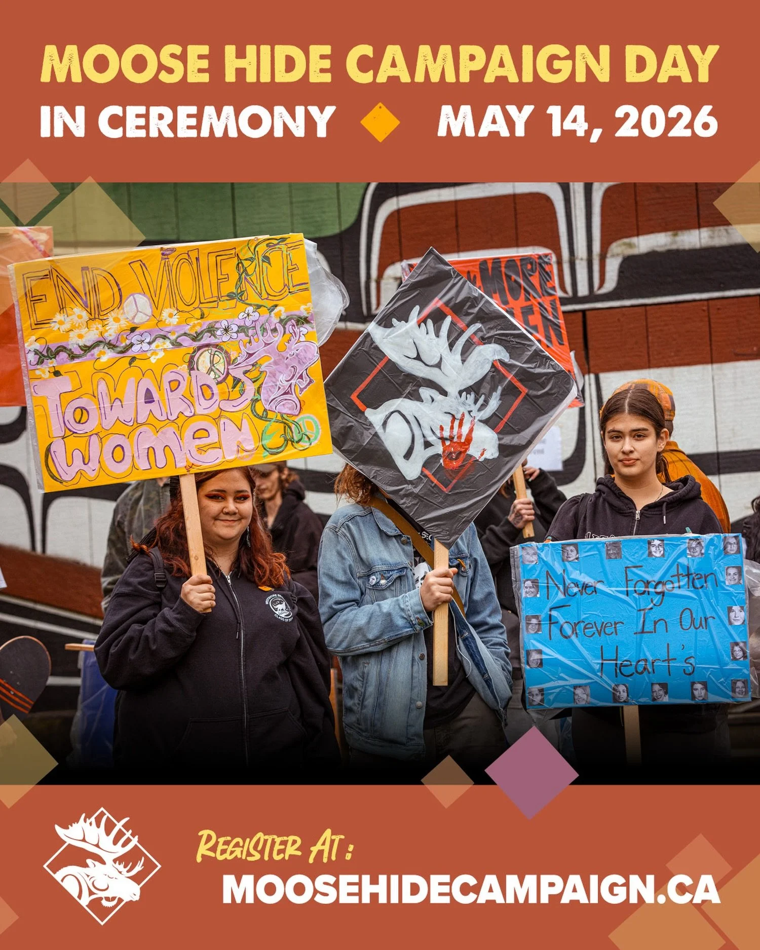 🧡 Today we wear the moose hide to take a stand against gender-based violence, especially violence faced by Indigenous women, children, and Two-Spirit people.

The @moose_hide_campaign has been an active campaign and important initiative on our campu