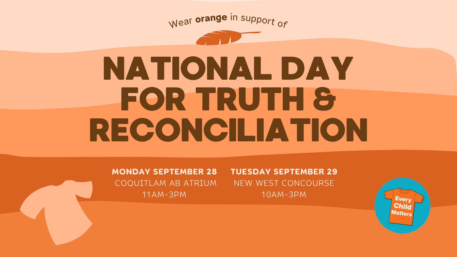 National Day for Truth &amp; Reconciliation Awareness Table - COQ