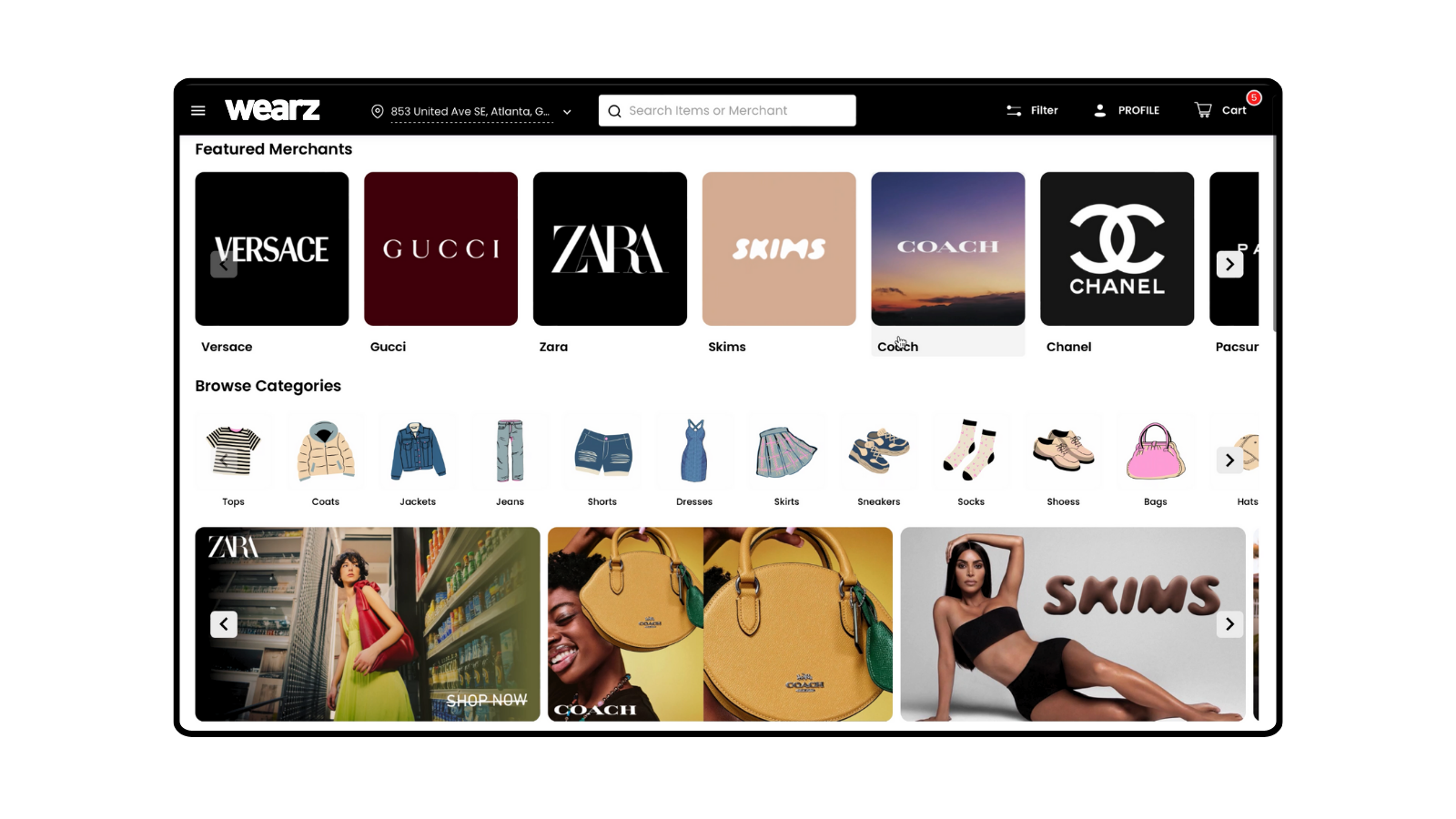 Desktop Homepage Stills