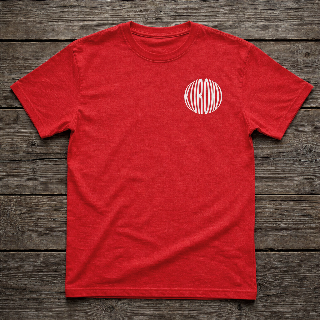 Red Kuroko Ink T-shirt with white chest logo