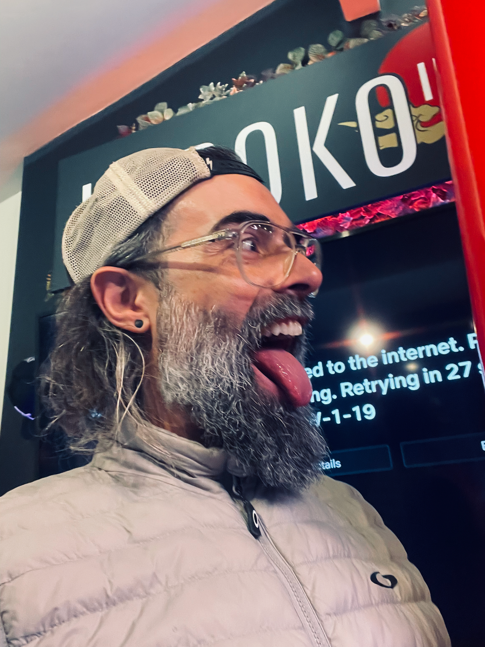 Portrait of the artist during the Kuroko Akira bike build