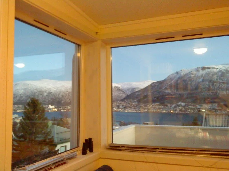 Utsikt fra mitt arbeidsrom.