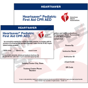 HeartSaver Pediatric First aid, CPR, AED Ecard(Instructor Only Purchase)