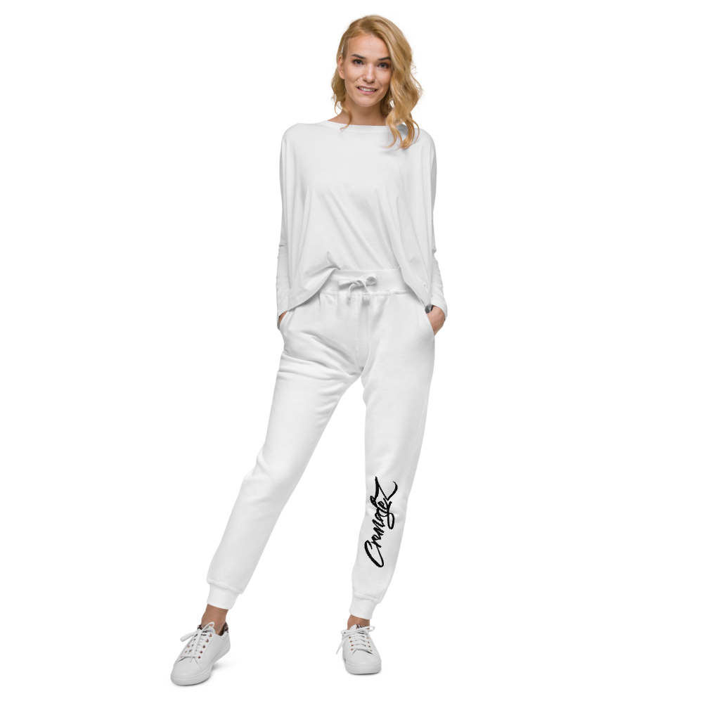 unisex-fleece-sweatpants-white-front-66d6a37327a31.png