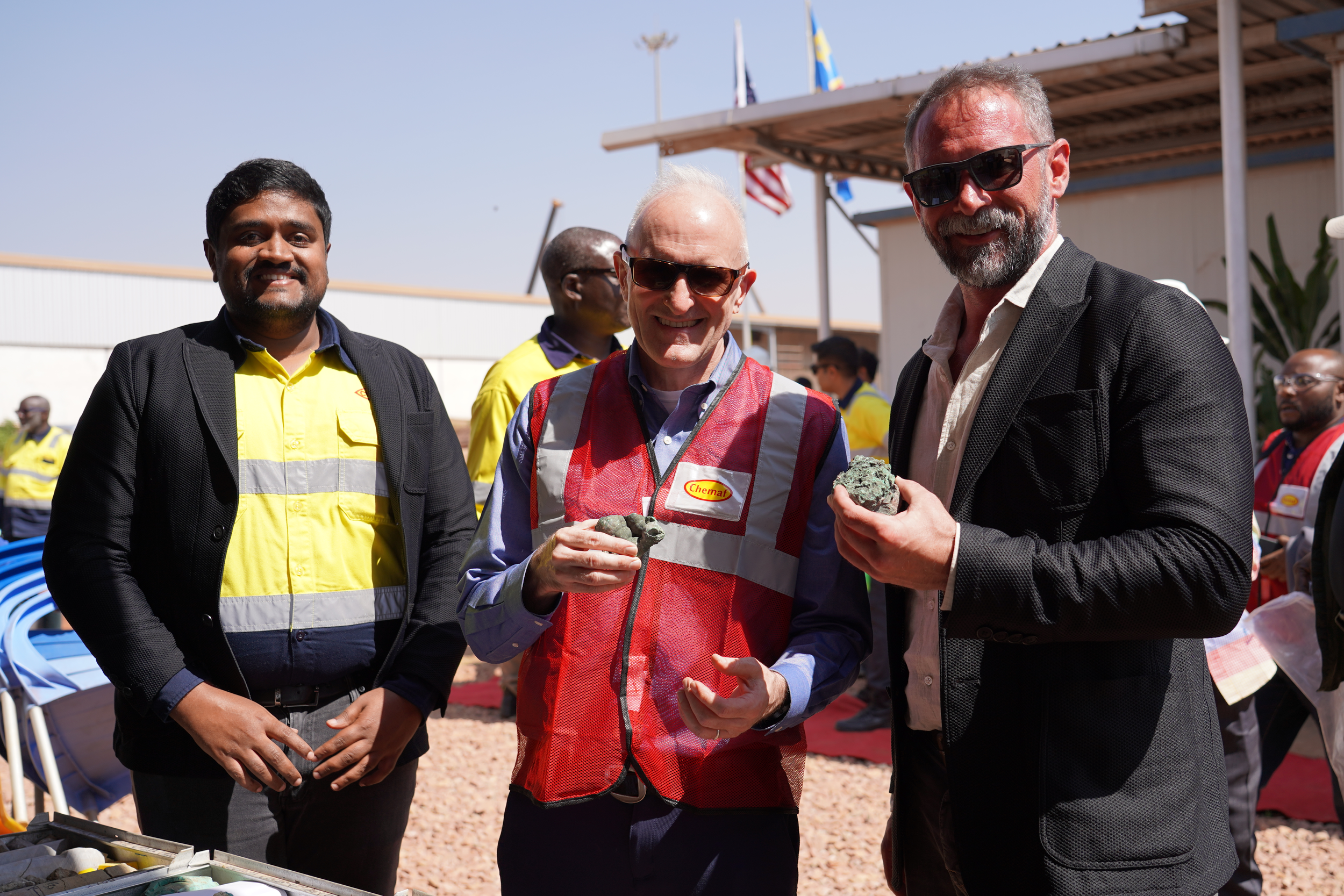 Phillip Braun, Sooryanarayanan Prabhakaran at Chemaf with charge d'affaires.webp
