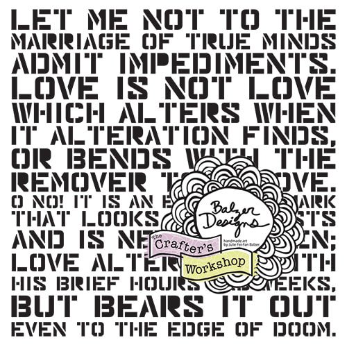 Stencil: Love Sonnet