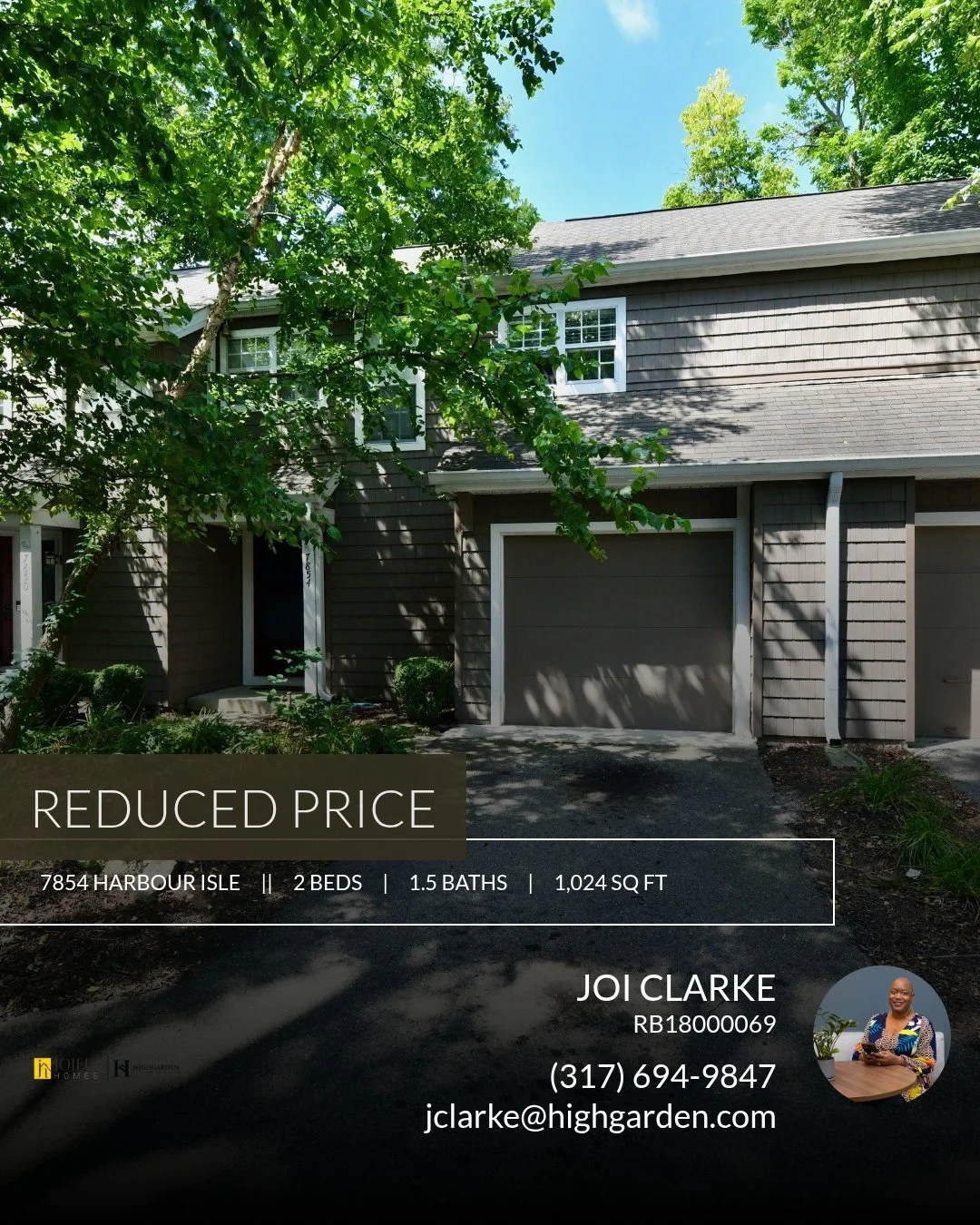 📍 Reduced Price 📍 This recently reduced home at 7854 Harbour Isle in Indianapolis won't last long, so, don't wait to set up a showing! Reach out here or at (317) 694-9847 for more information!

Joi Clarke
REALTOR&reg; AND SHORT SALES AND FORECLOSUR