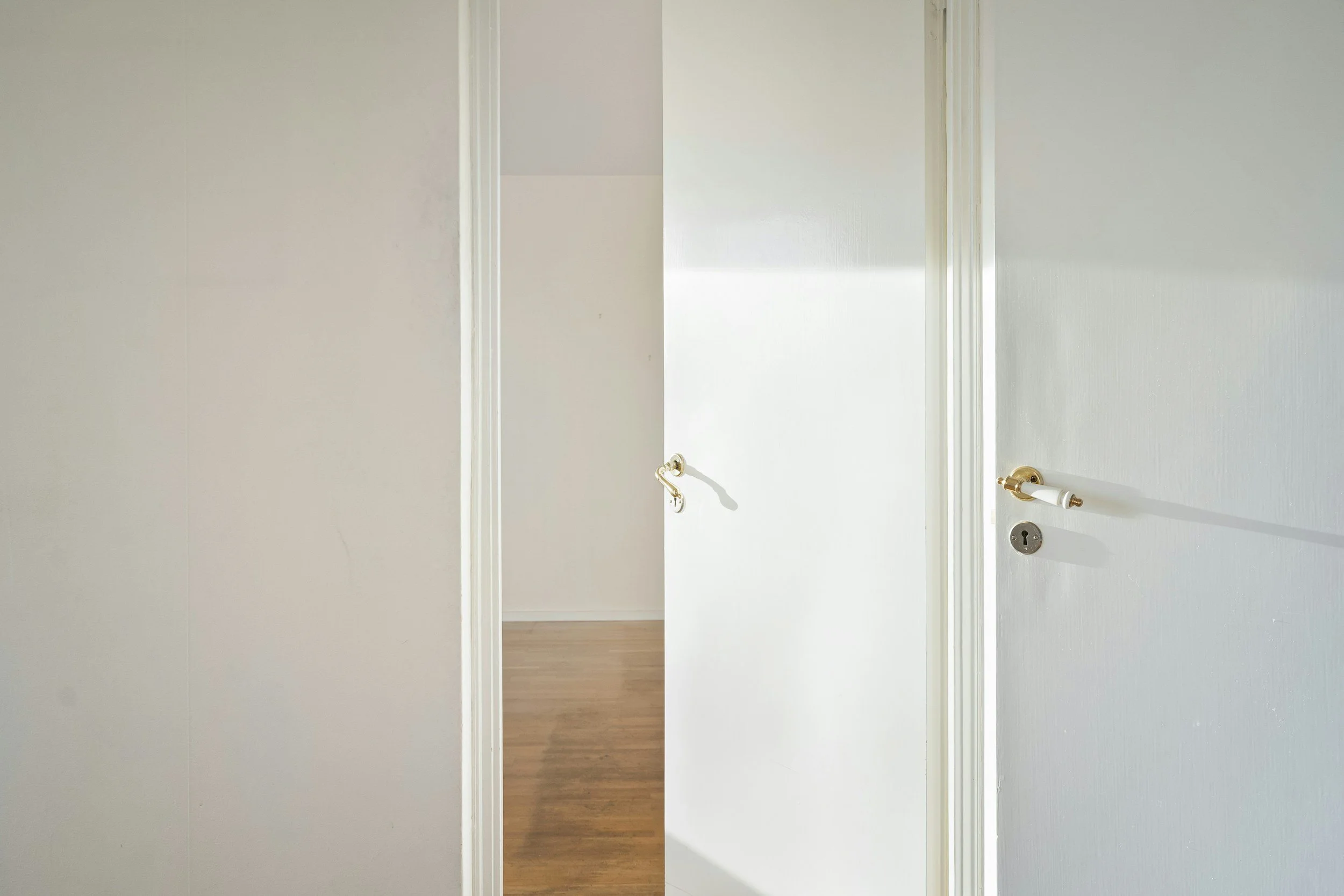 open doorway soft light minimalist