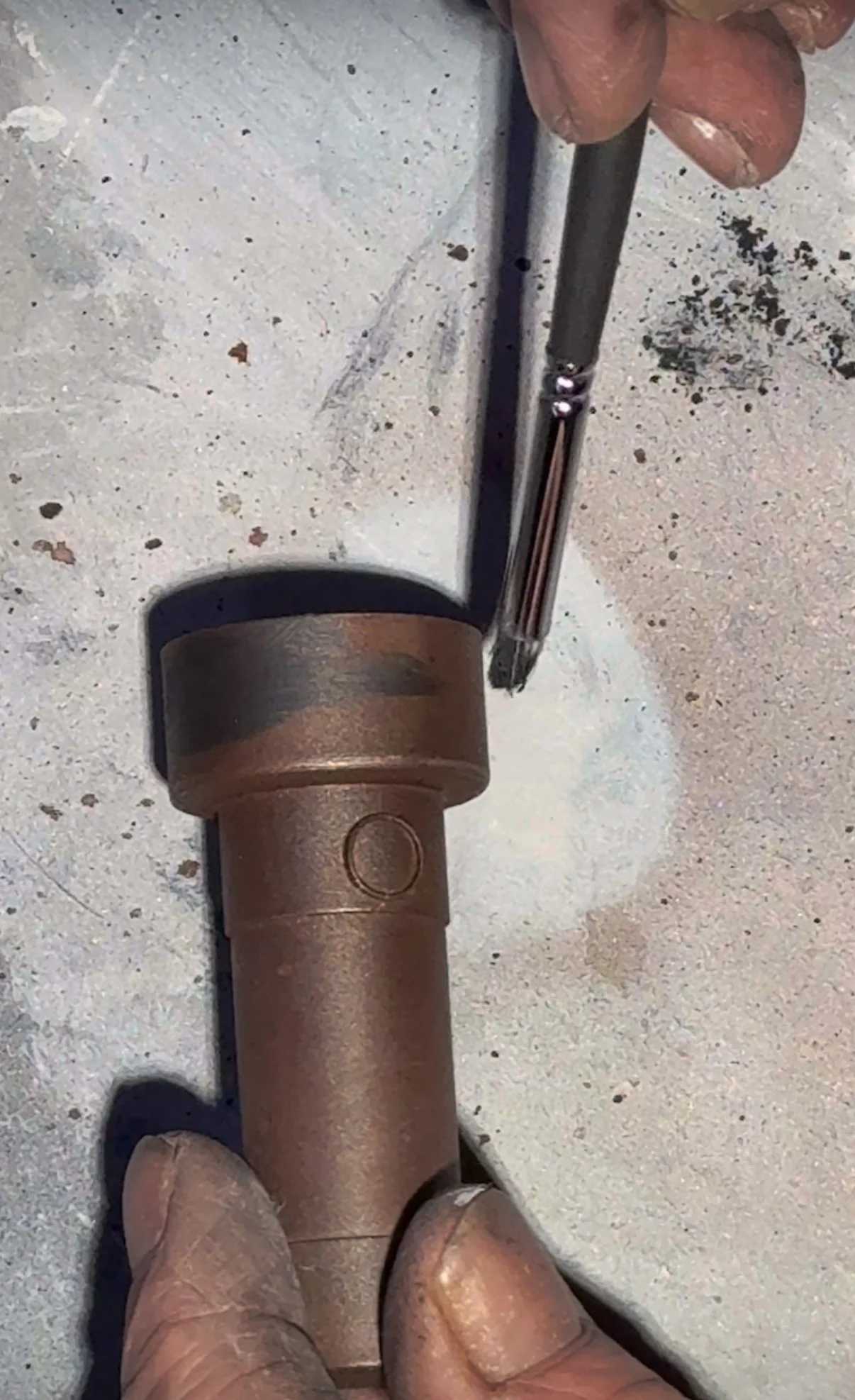 Painting the flashlight.jpg