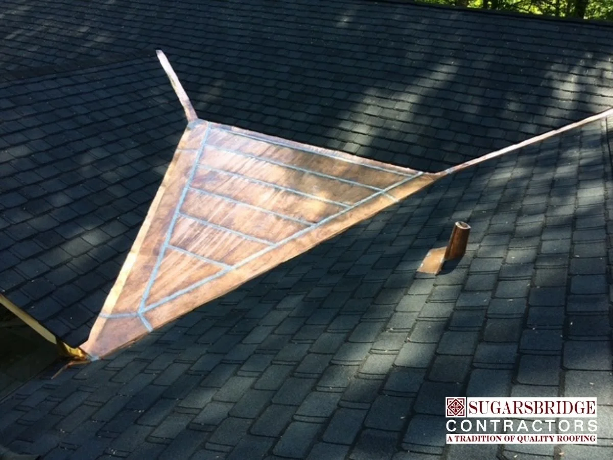 Copper Low Slope Gusset Solution