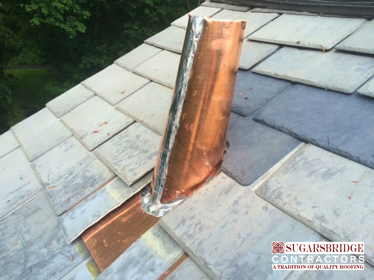 Custom Copper Vent Collar Replacement